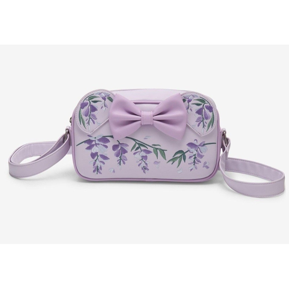 NWT‎ Loungefly Disney Minnie Mouse Wisteria Ears Floral Scented Crossbody Bag